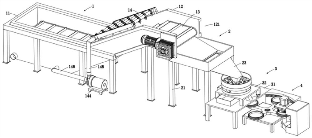 Garlic clove processing equipment integrating cleaning, sorting and slitting