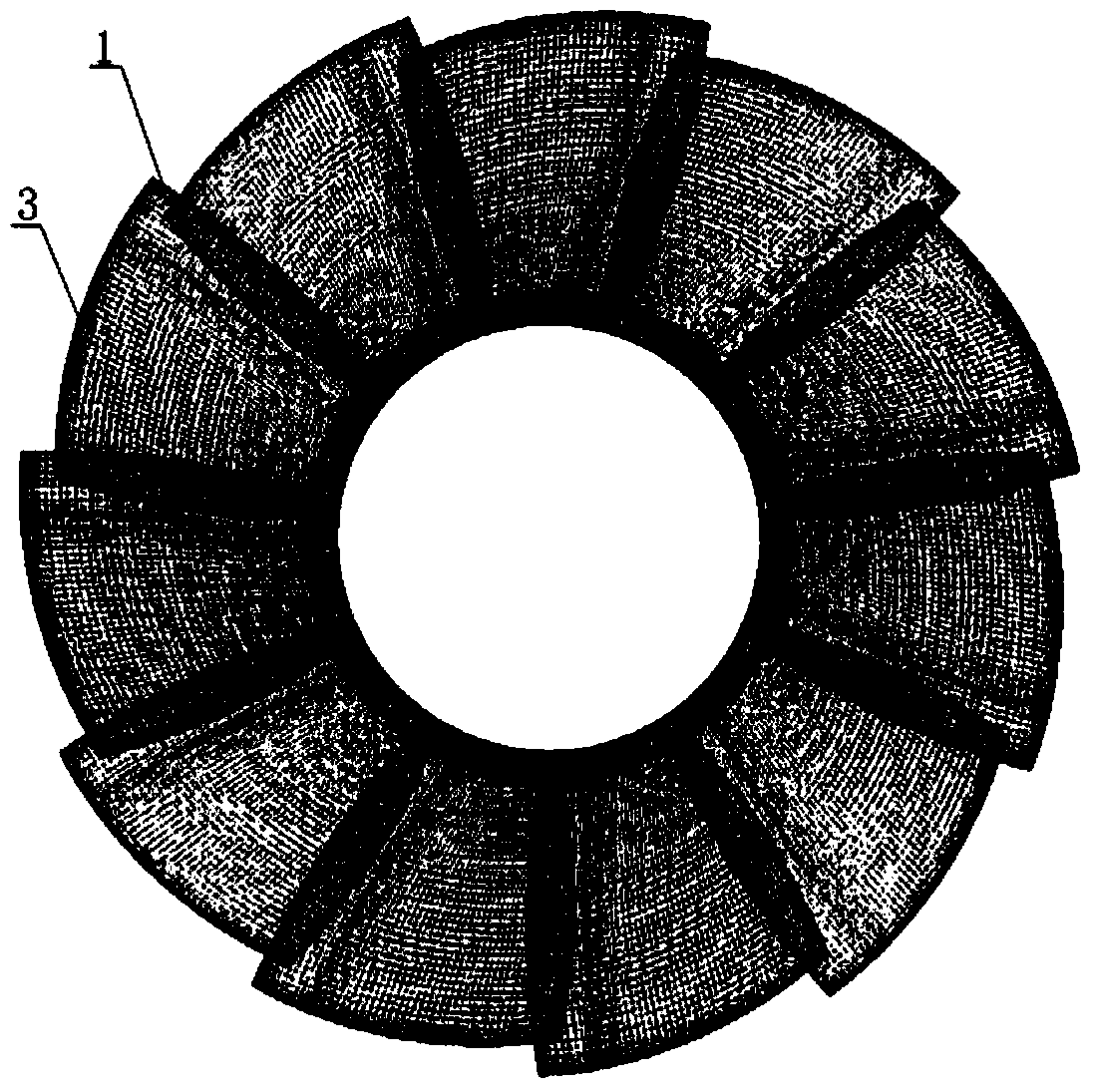 Wideband spectrum noise forecasting method in cavitation inception state of combined propeller