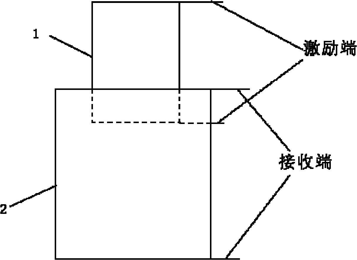 Steel cable tension measuring device based on rectangular hollow-core sensor and method thereof