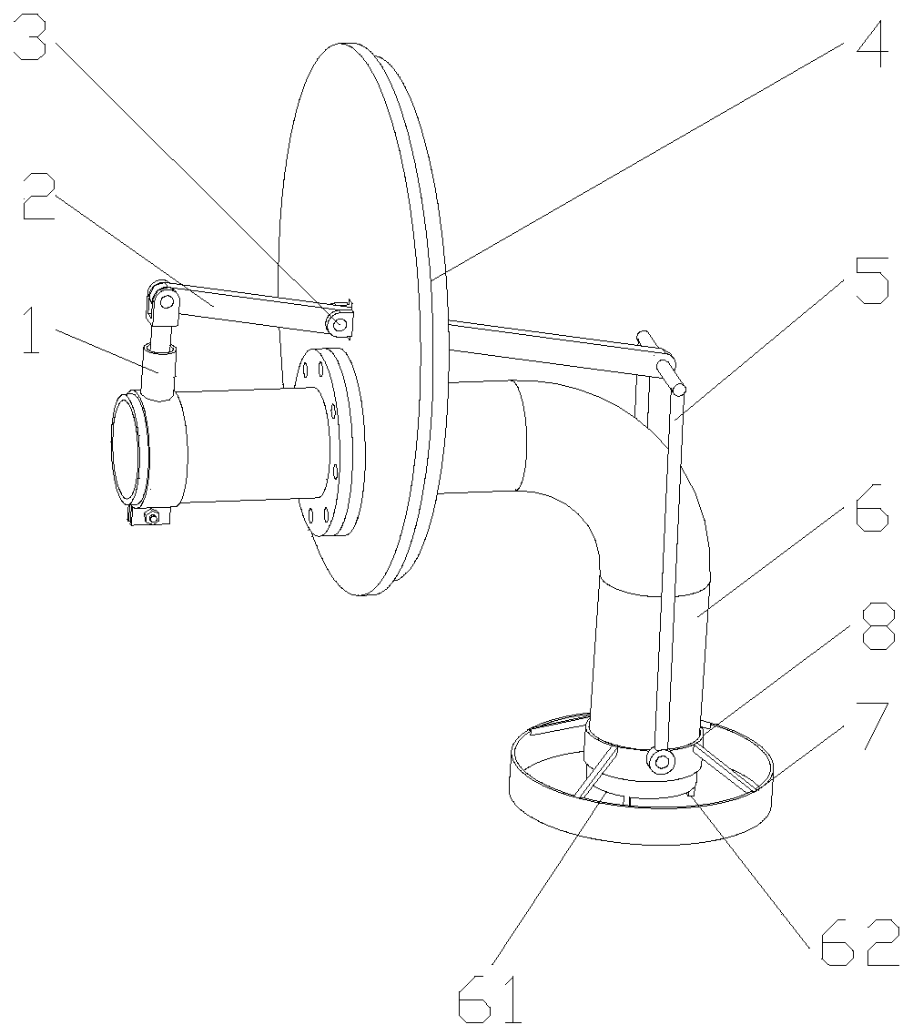 A high-efficiency floating oil suction device for jet cleaning of oil storage tanks