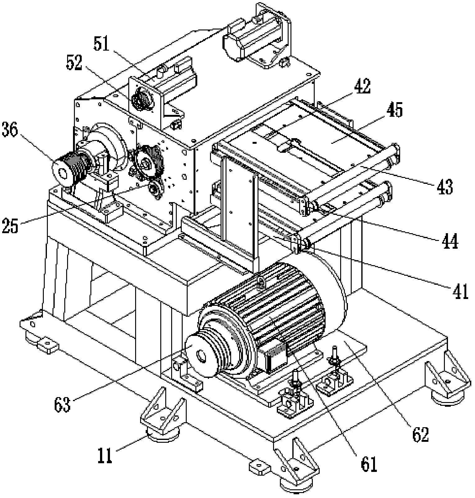 Automatic material replacing and receiving crusher