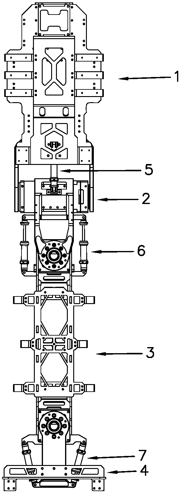 A robot torso structure