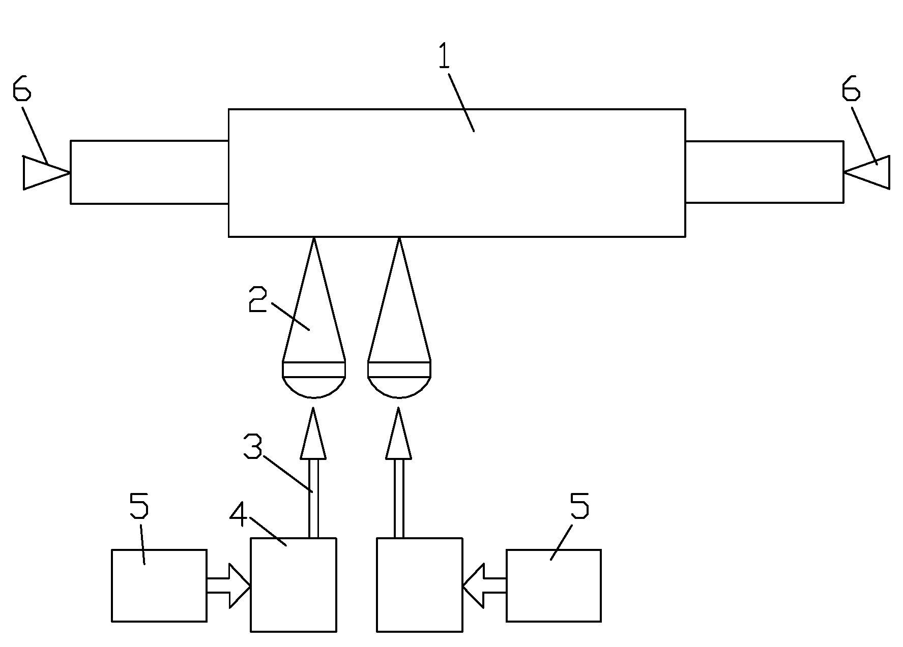 Method and device for processing multi-head laser disordered and textured roller surface