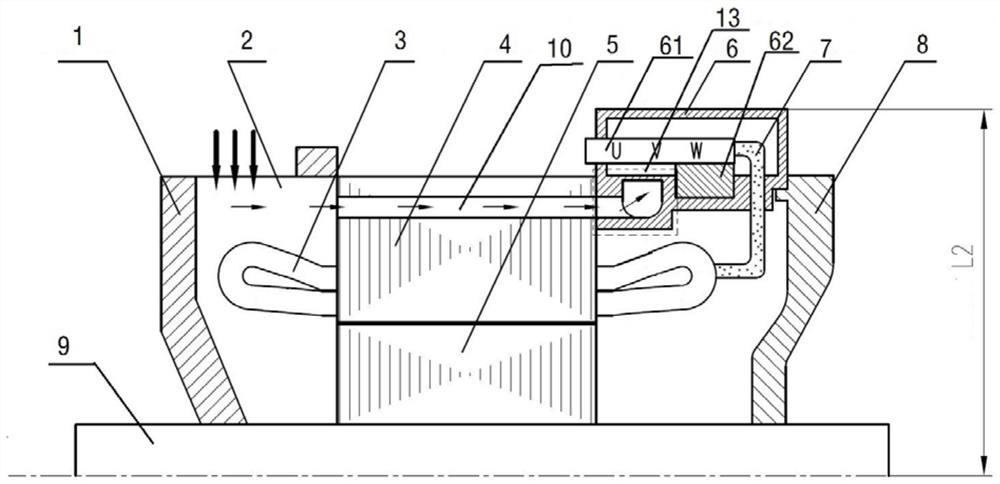 Motor and train