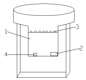 Light-emitting diode (LED) ground lamp with self protection function