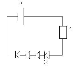 Light-emitting diode (LED) ground lamp with self protection function