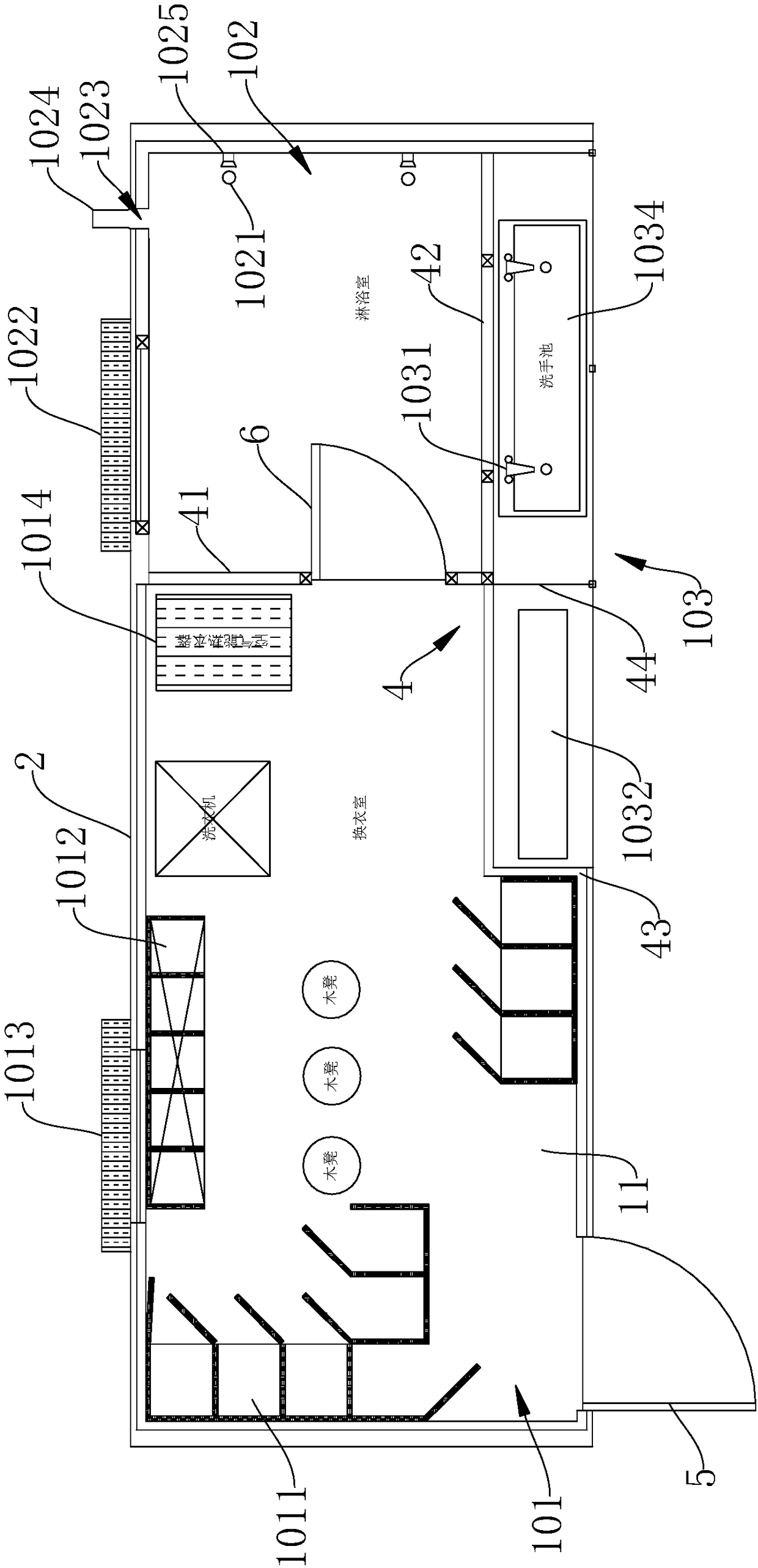 Container type multifunctional shower room