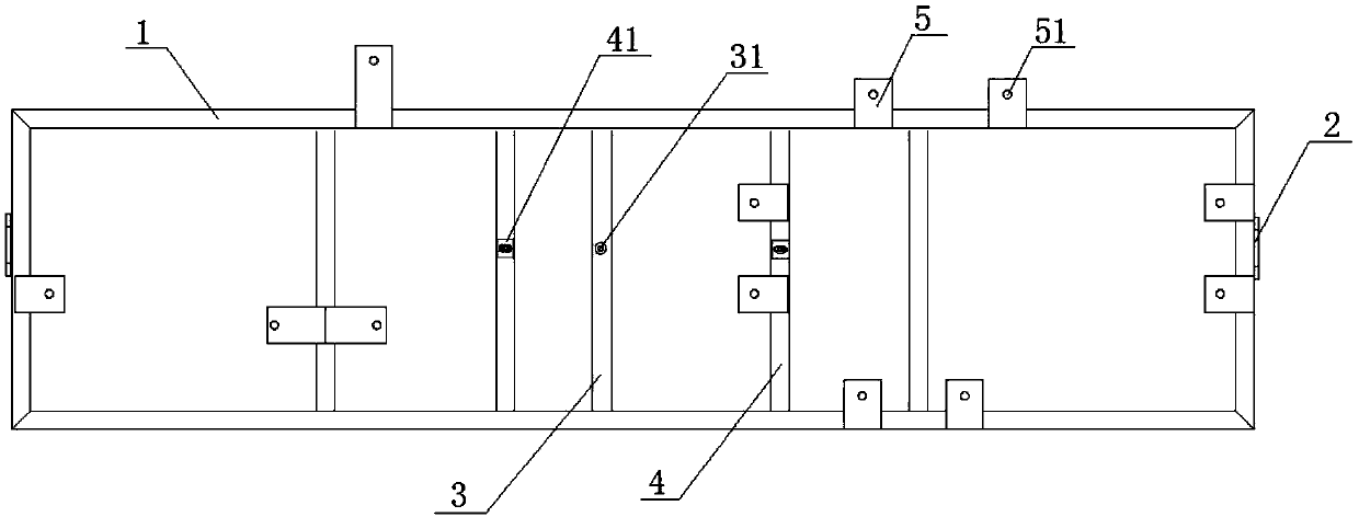 A welding positioning tool for electric car battery bracket