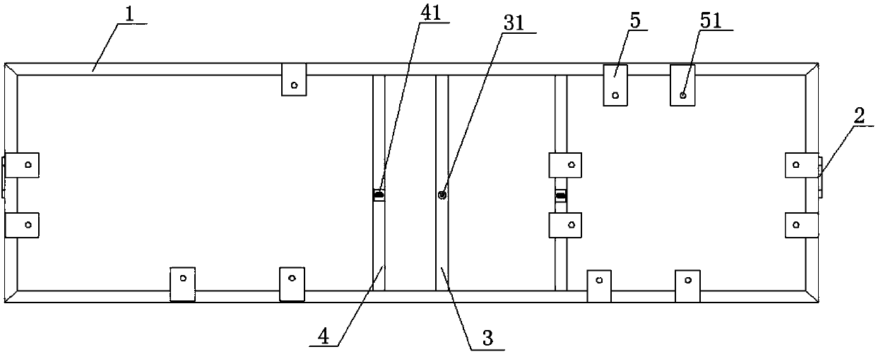 A welding positioning tool for electric car battery bracket