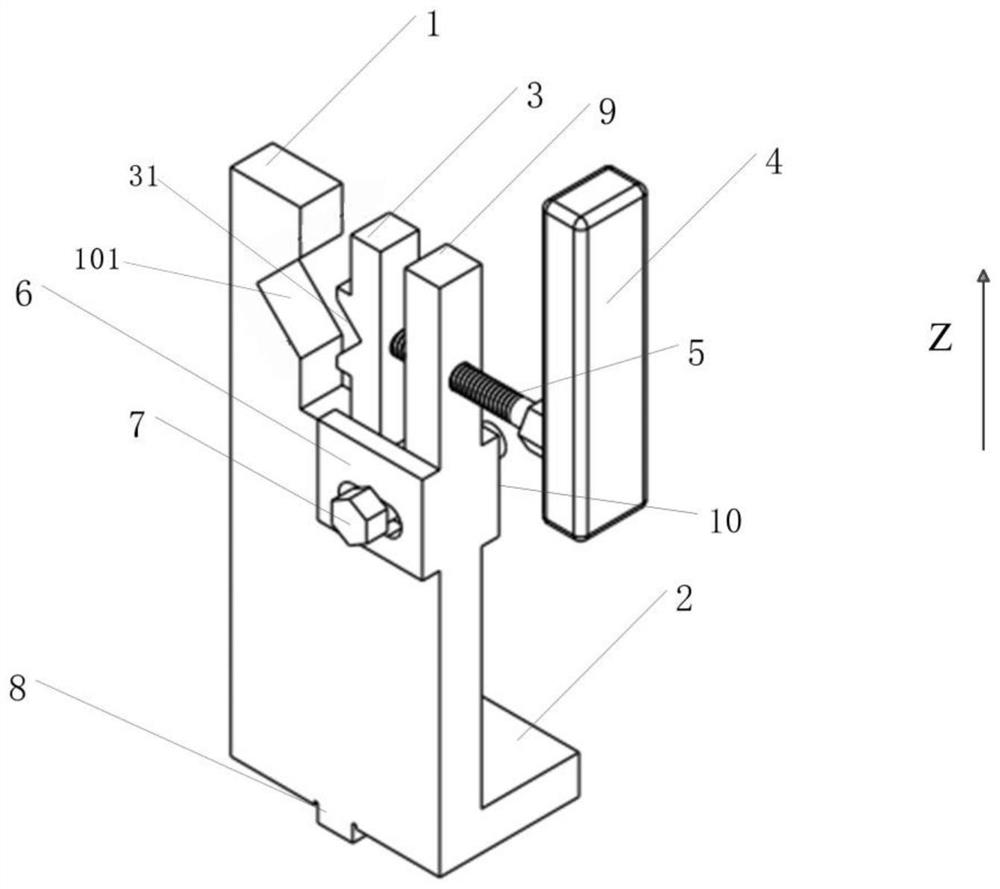 Form and position measurement flexible clamp and form and position measurement method for columnar part