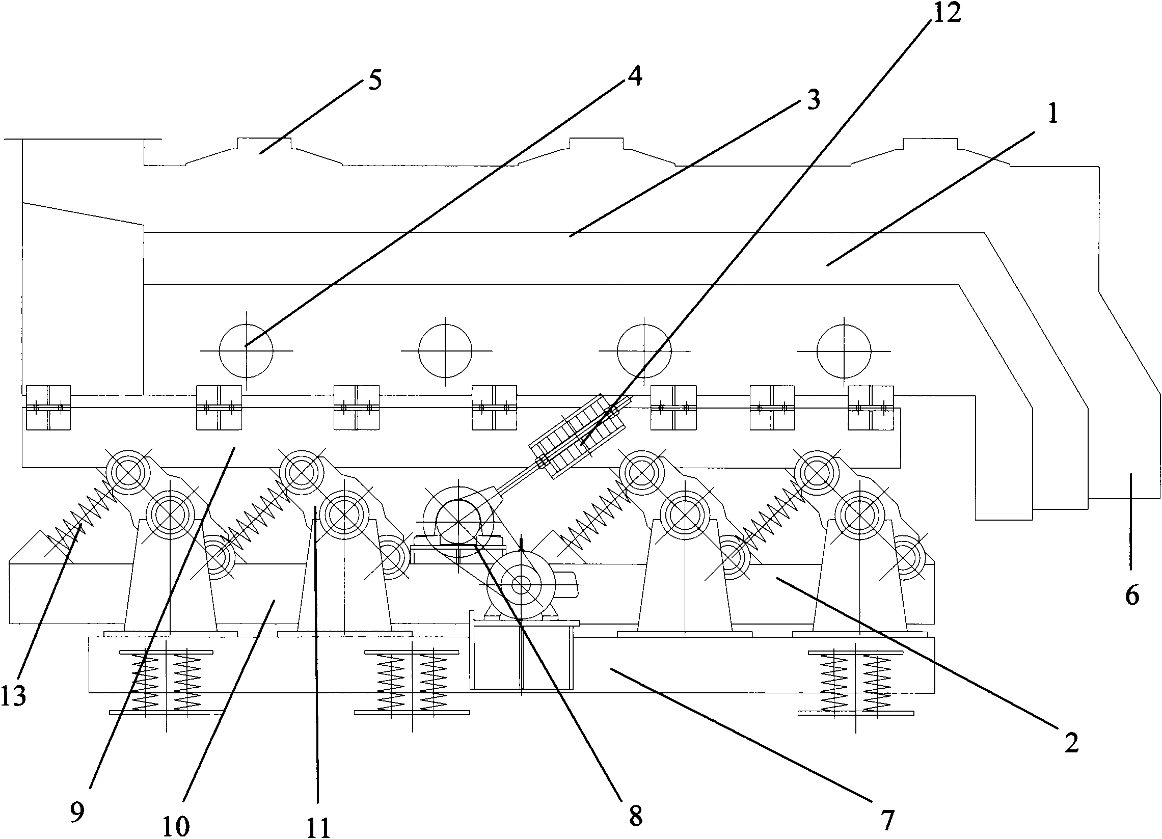 Double-mass vibration sieving machine