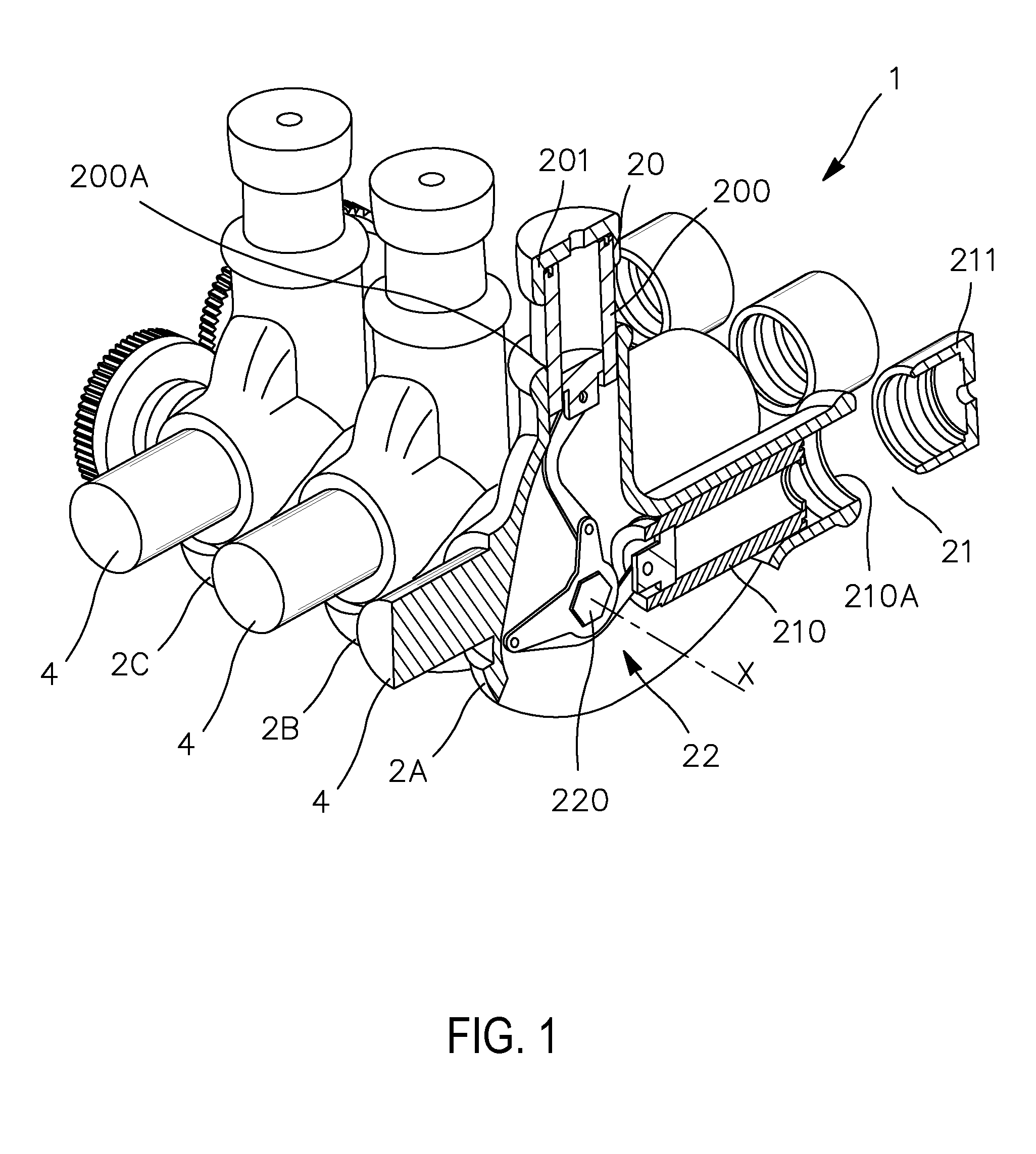 High and medium voltage switch apparatus with two interrupters, having common means for actuating the movable contacts of the interrupters