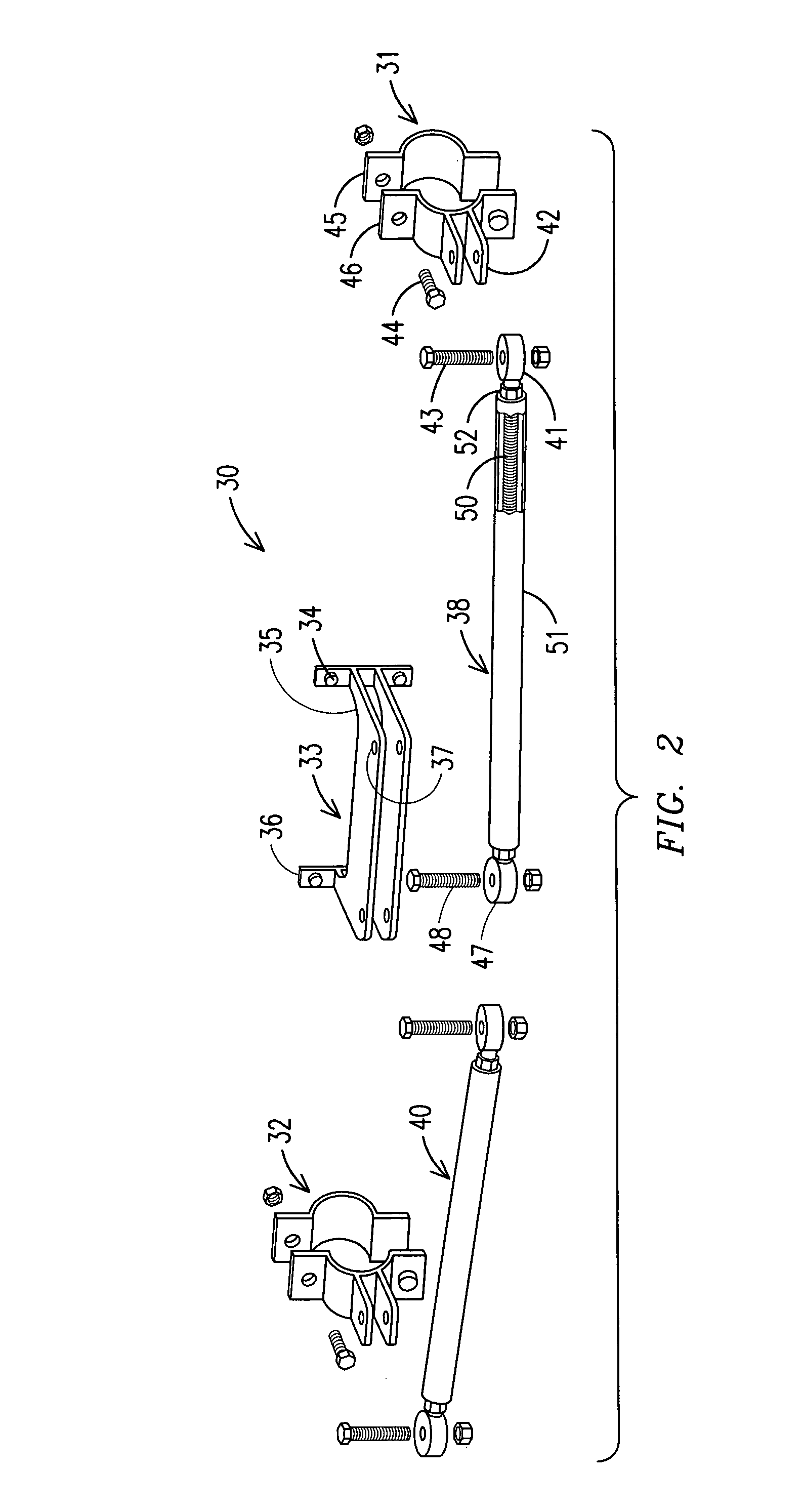 Apparatus and method for adjusting toe angle in the wheels of a solid axle