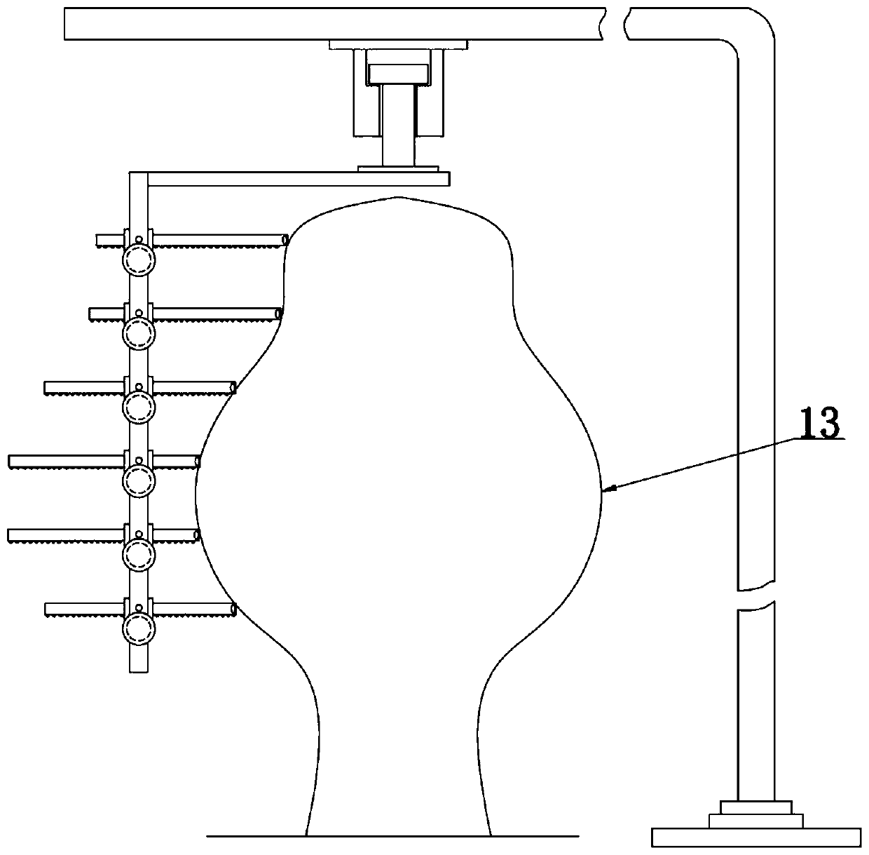 Numerical control formwork for landscape tree pruning and method for pruning special-shaped tree crowns