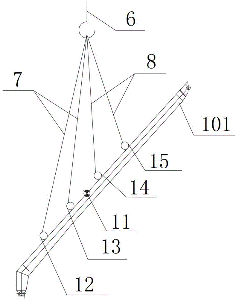 Hoisting method for large-span hinged type herringbone steel arch