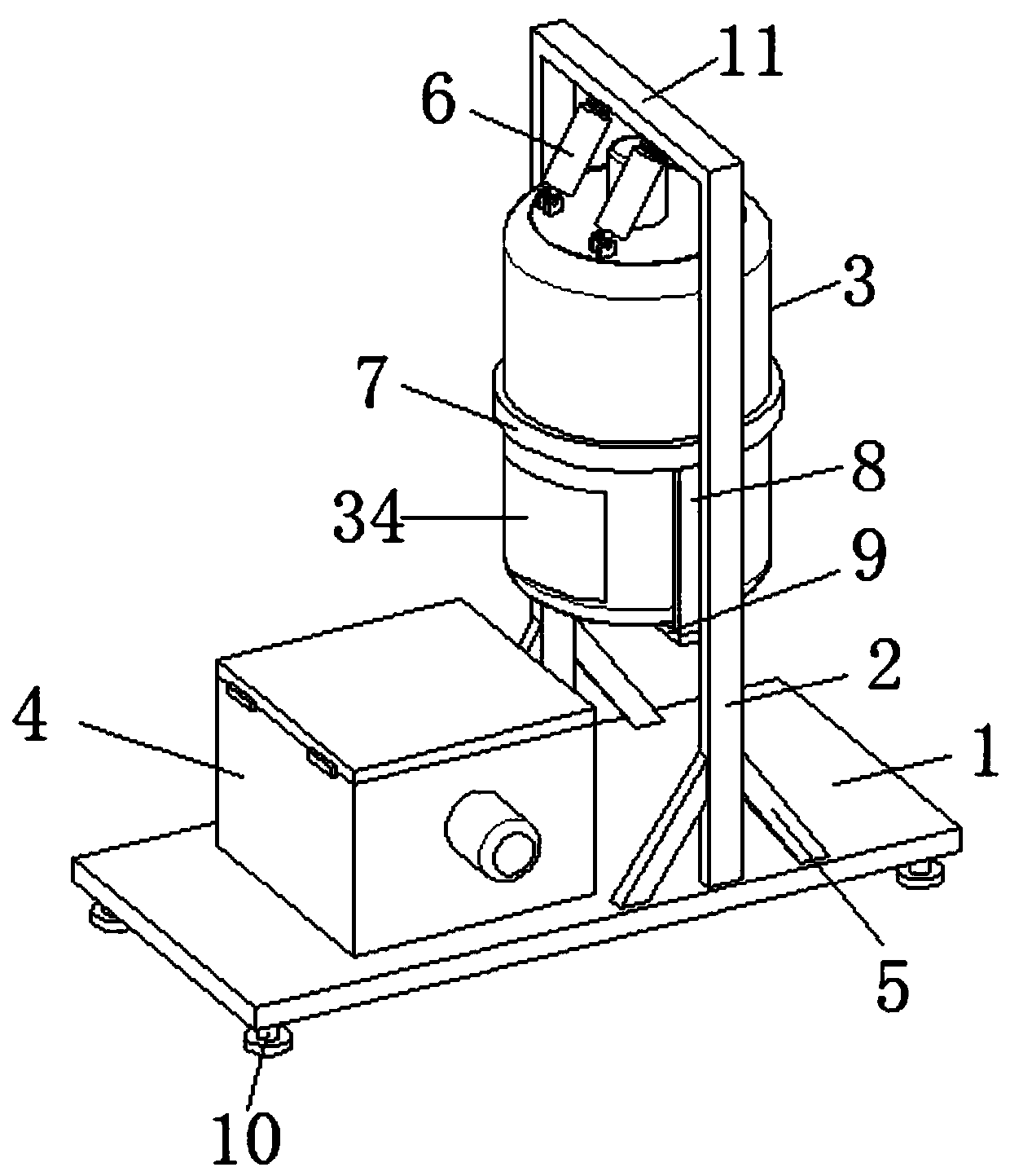 Flour product microbial fermentation device and using method thereof