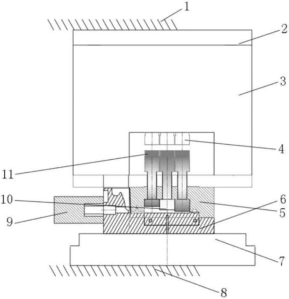 Multi-point directional extrusion casting method applicable to nonuniform wall thickness complex casting