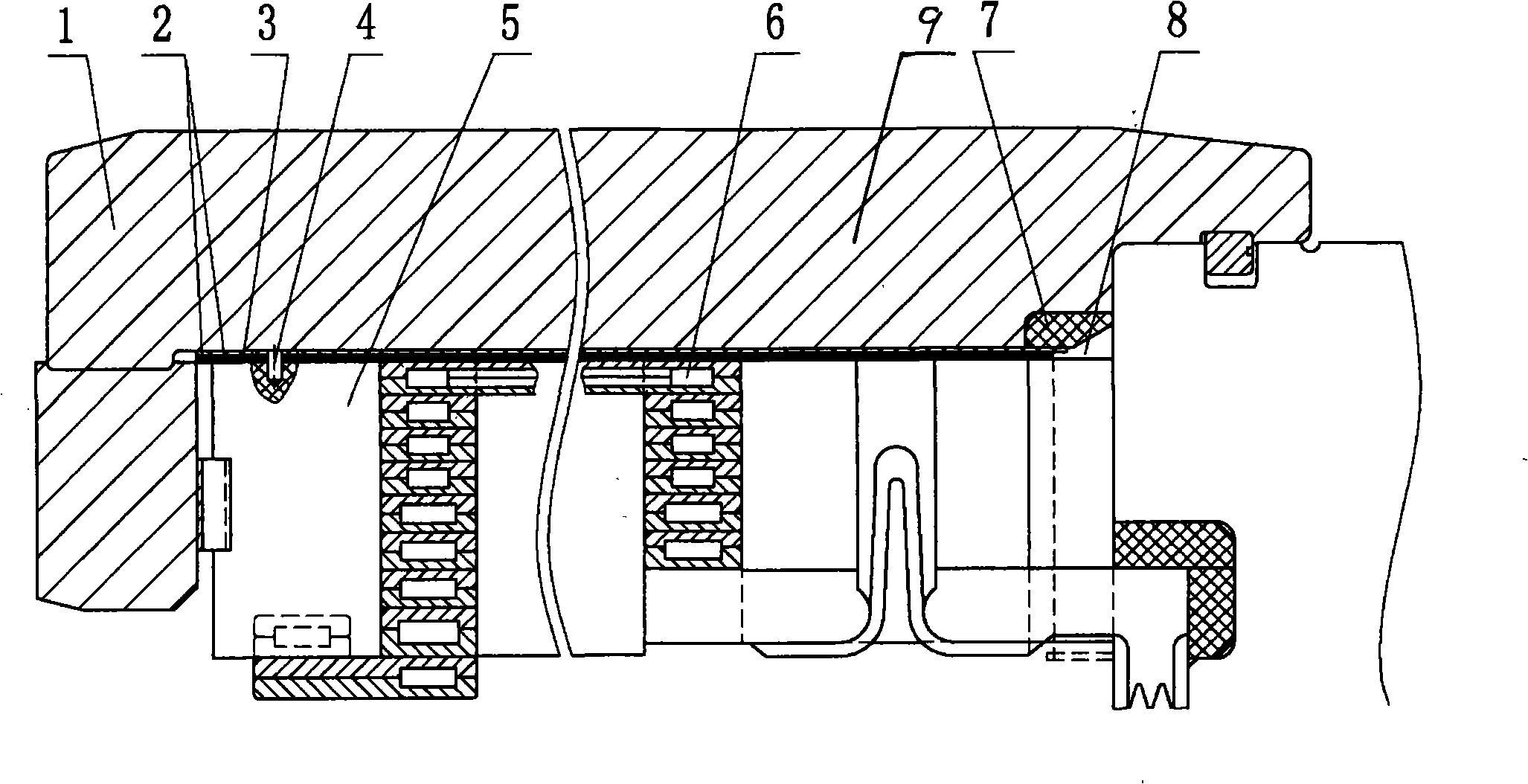 Method for installing generator rotor guard ring block type insulation barrel