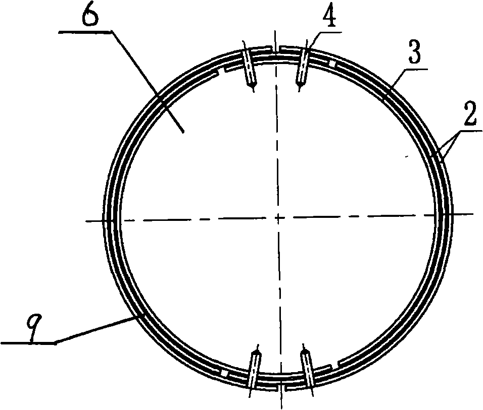 Method for installing generator rotor guard ring block type insulation barrel