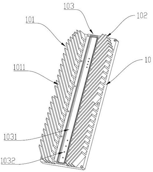 Heat dissipation assembly of phased-array antenna and heat dissipation device