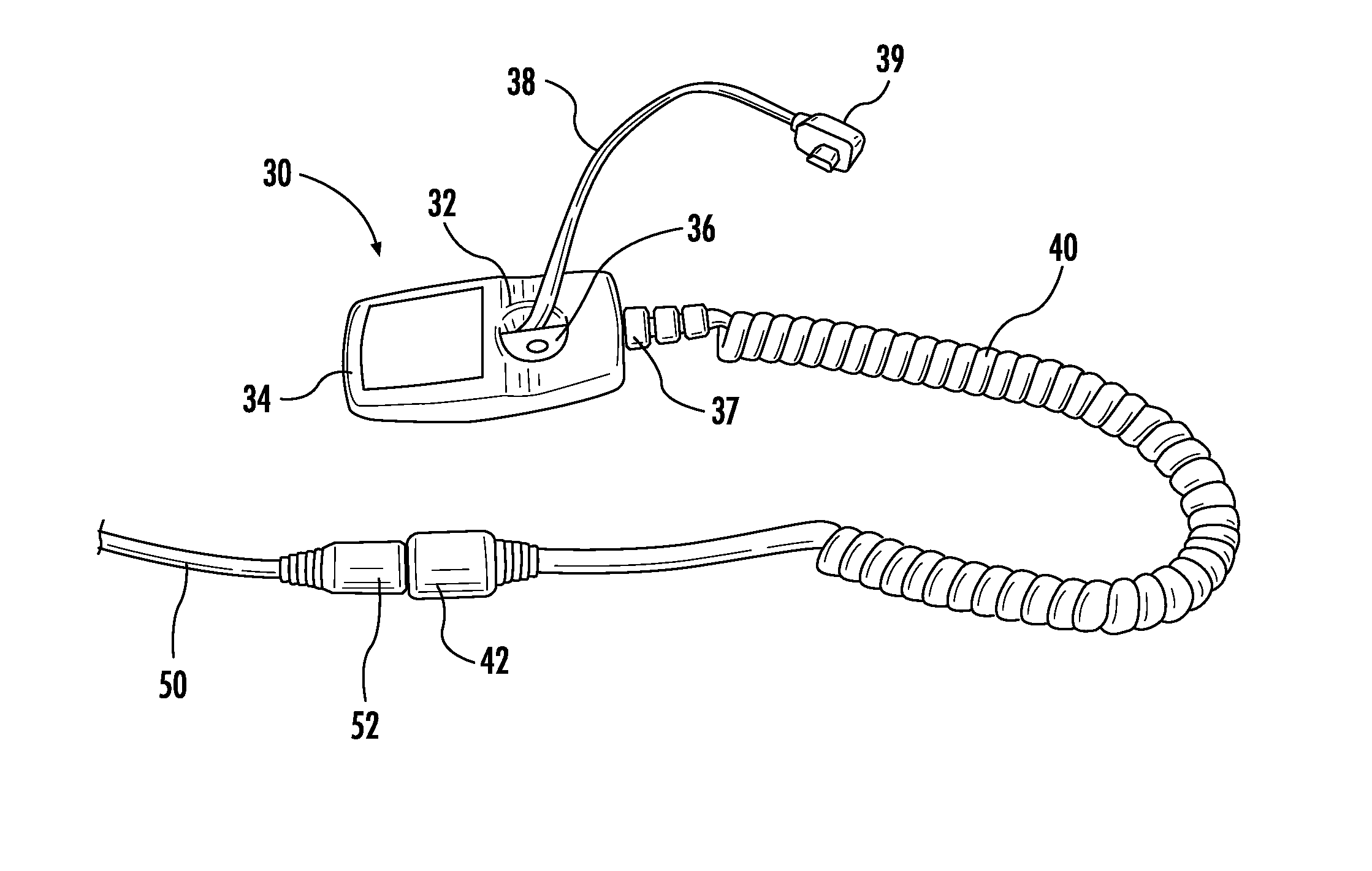 Reduced cost merchandise display security device including merchandise power supply