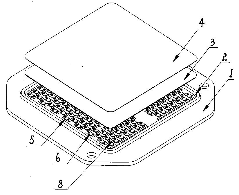 Novel high-power LED light source and implementation method thereof