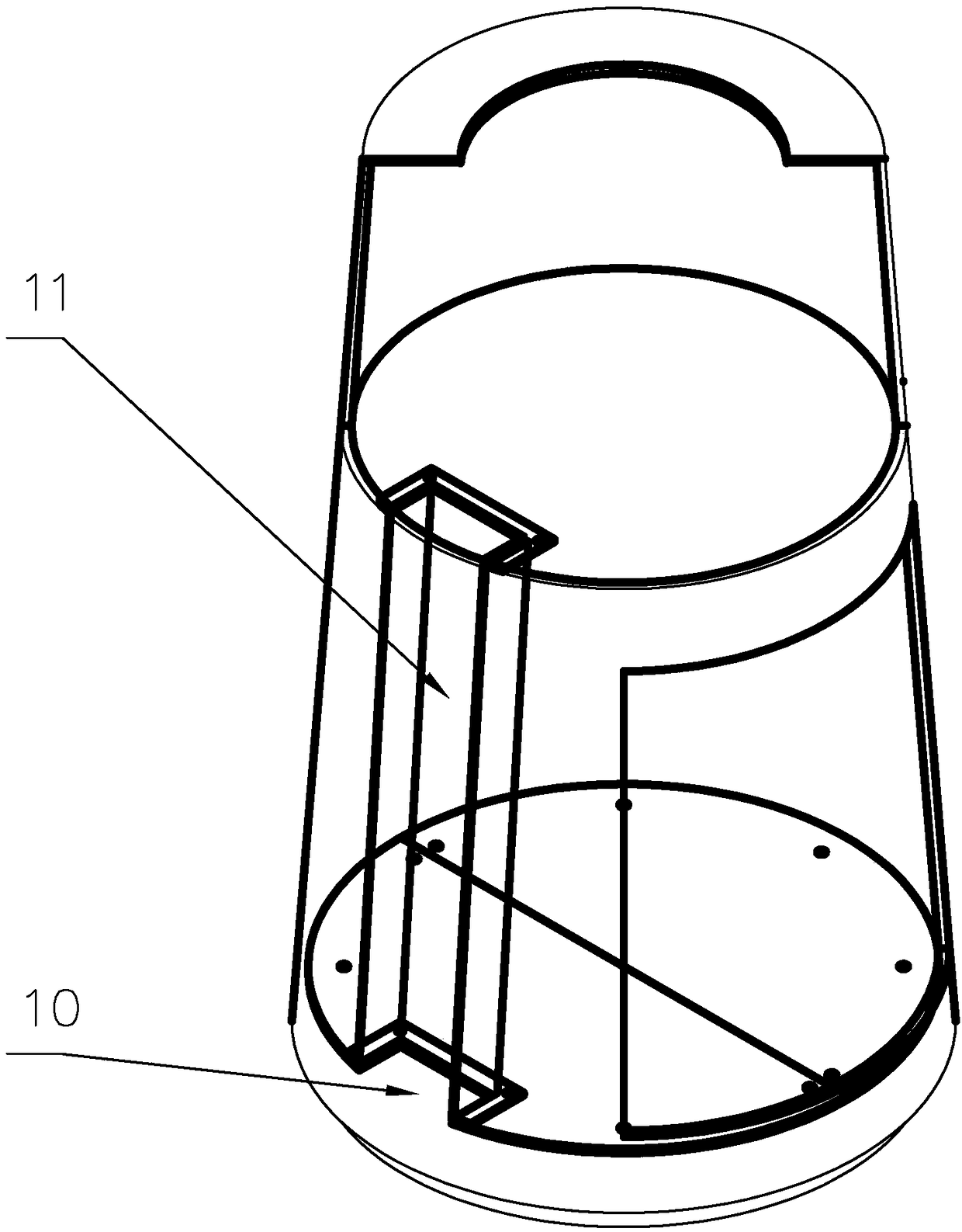 Patrol robot shell