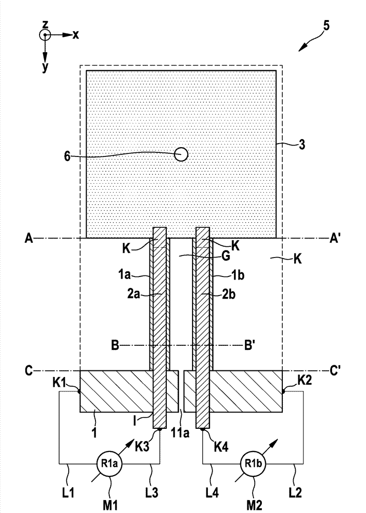 Piezoresistive micromechanical sensor component and corresponding measuring method