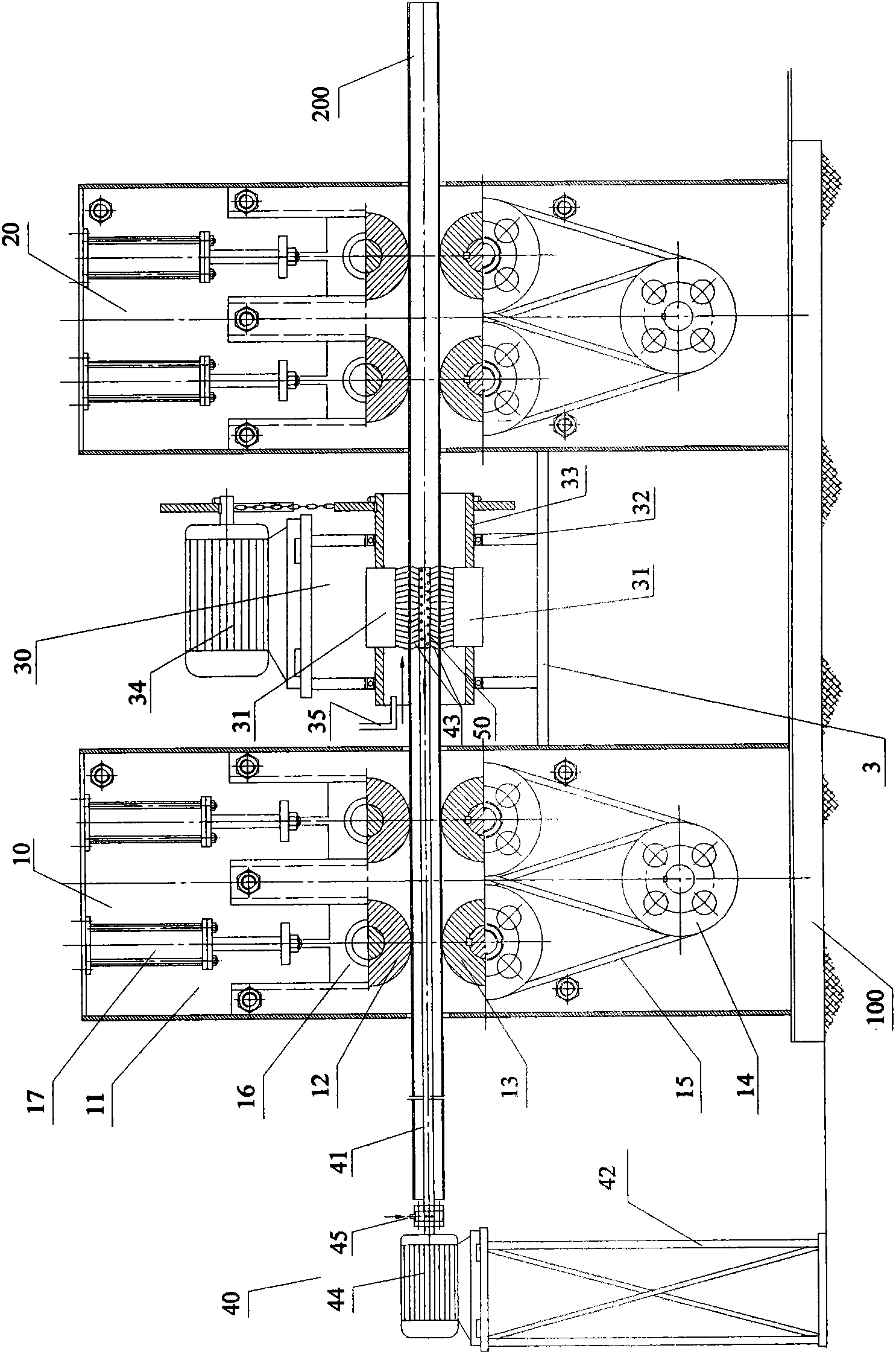 Automatic spraying machine for internal and external walls of steel pipe