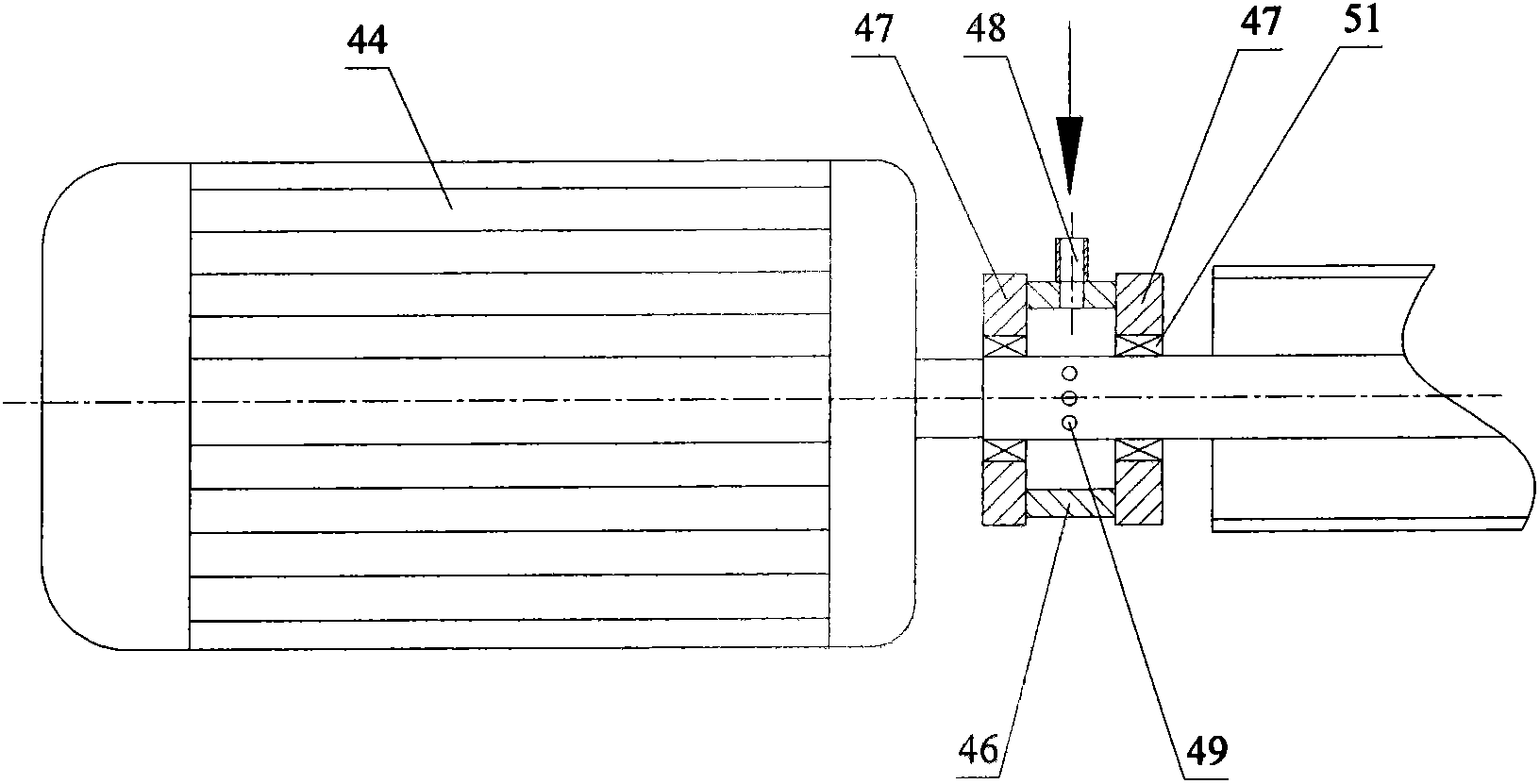 Automatic spraying machine for internal and external walls of steel pipe