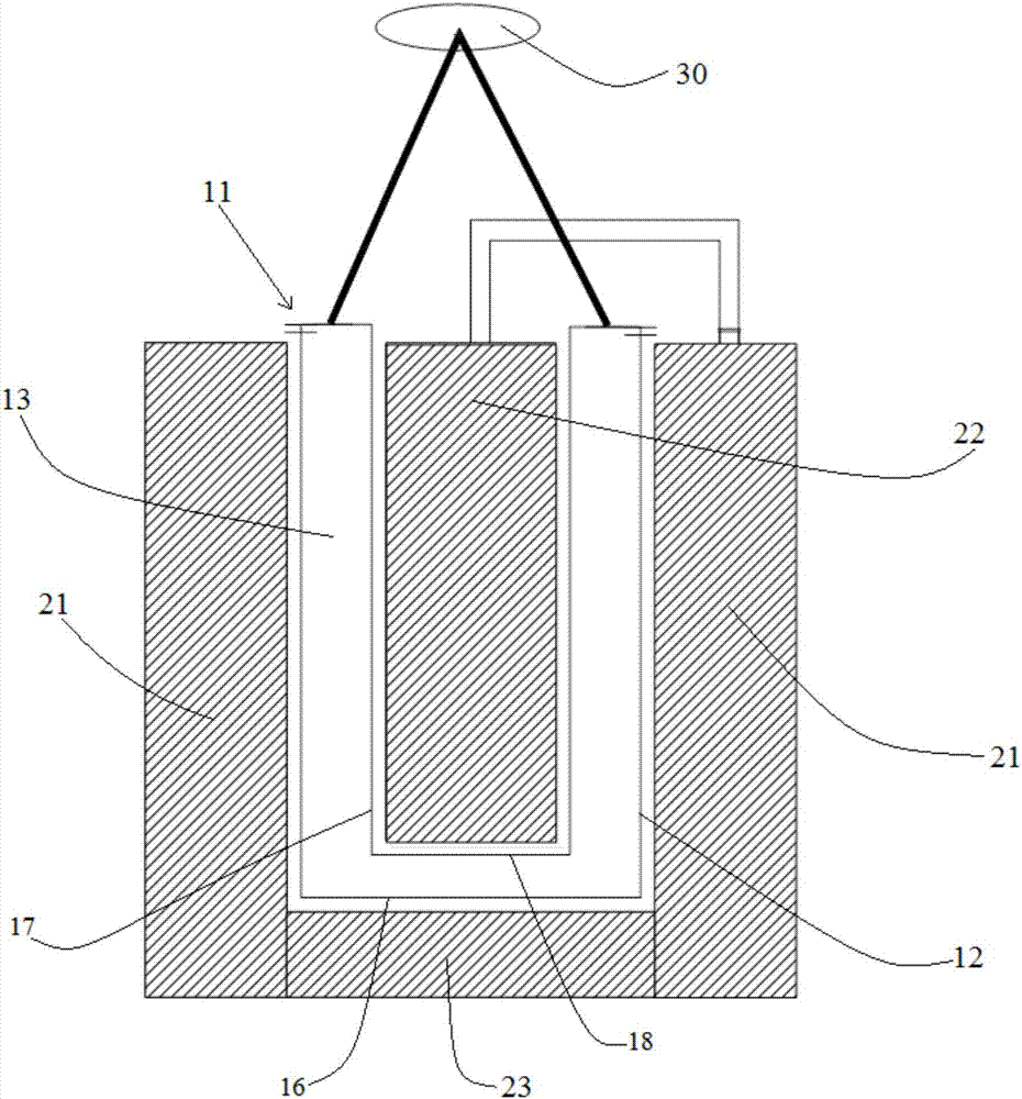 Reactor component for thermogravimetry equipment and thermogravimetry equipment