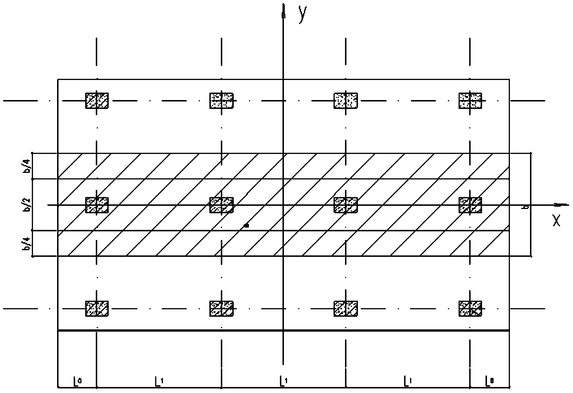 Calculation method for piled raft infrastructure