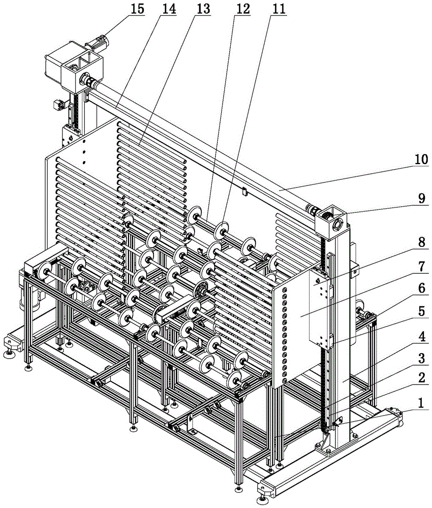 Solar cell module gantry storage stacker