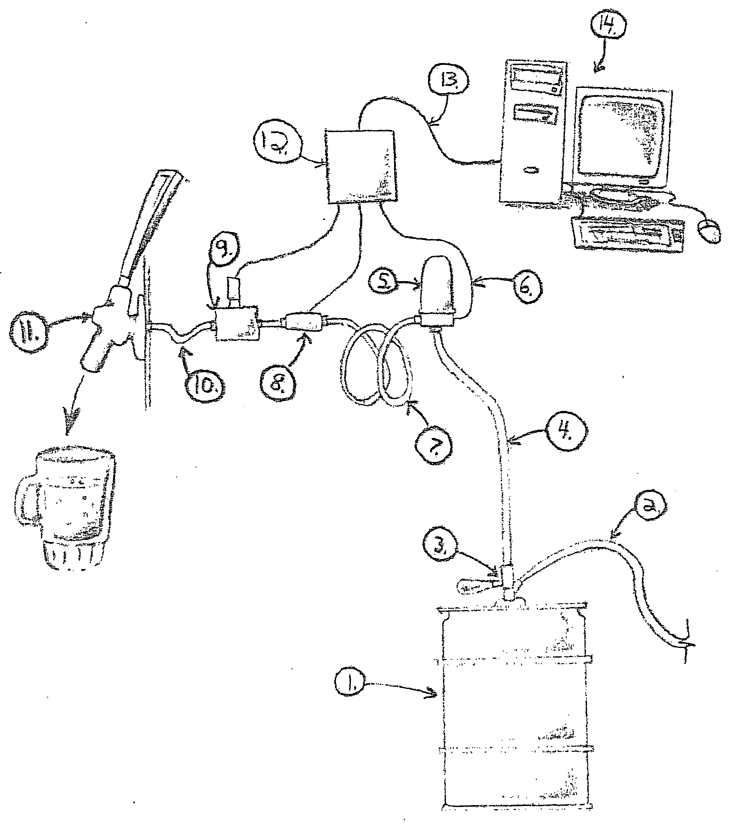 Beverage serving control system