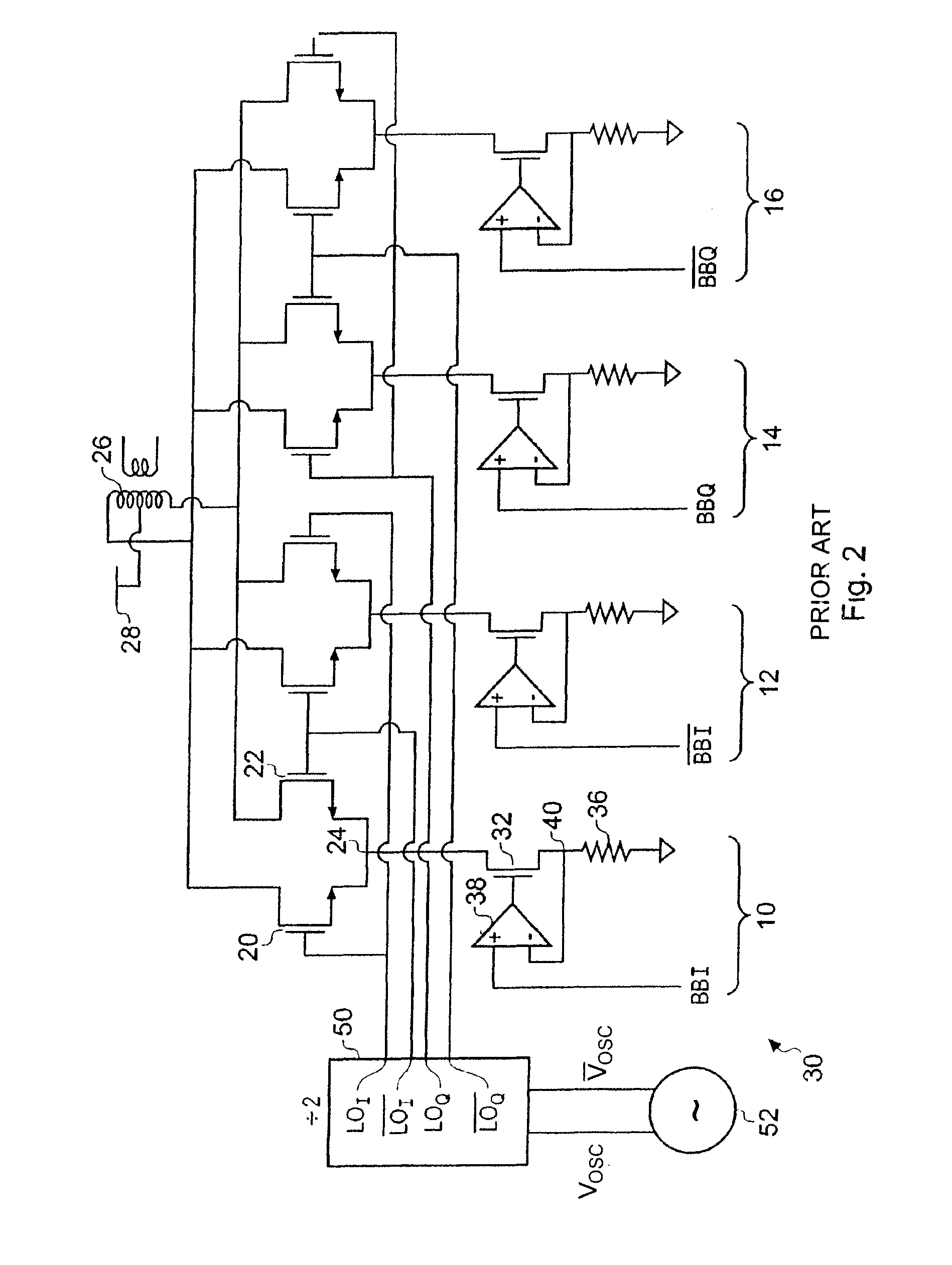 Switching circuit, and a modulator, demodulator or mixer including such a circuit