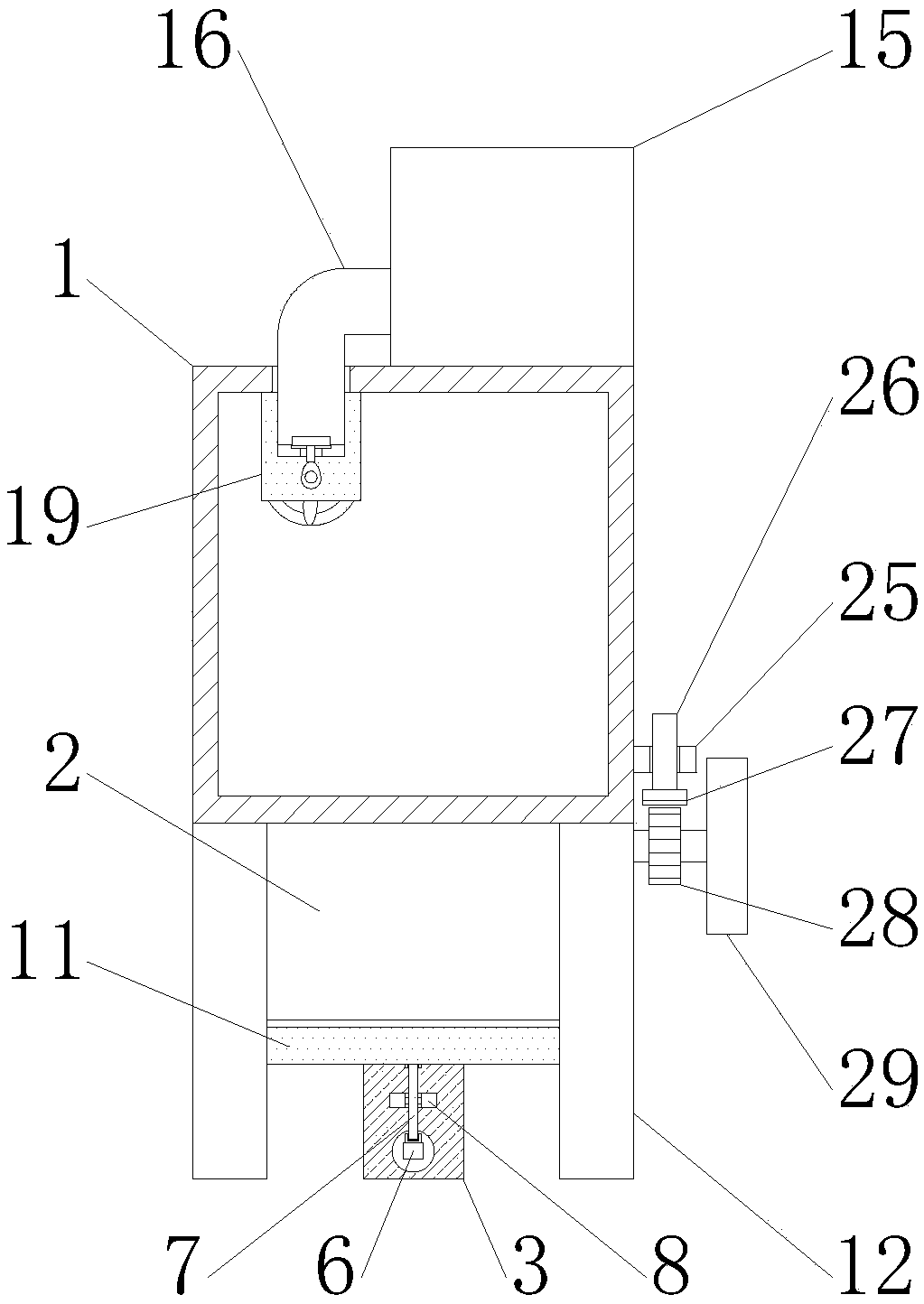 Heavy metal waste liquid disposal equipment for industrial production