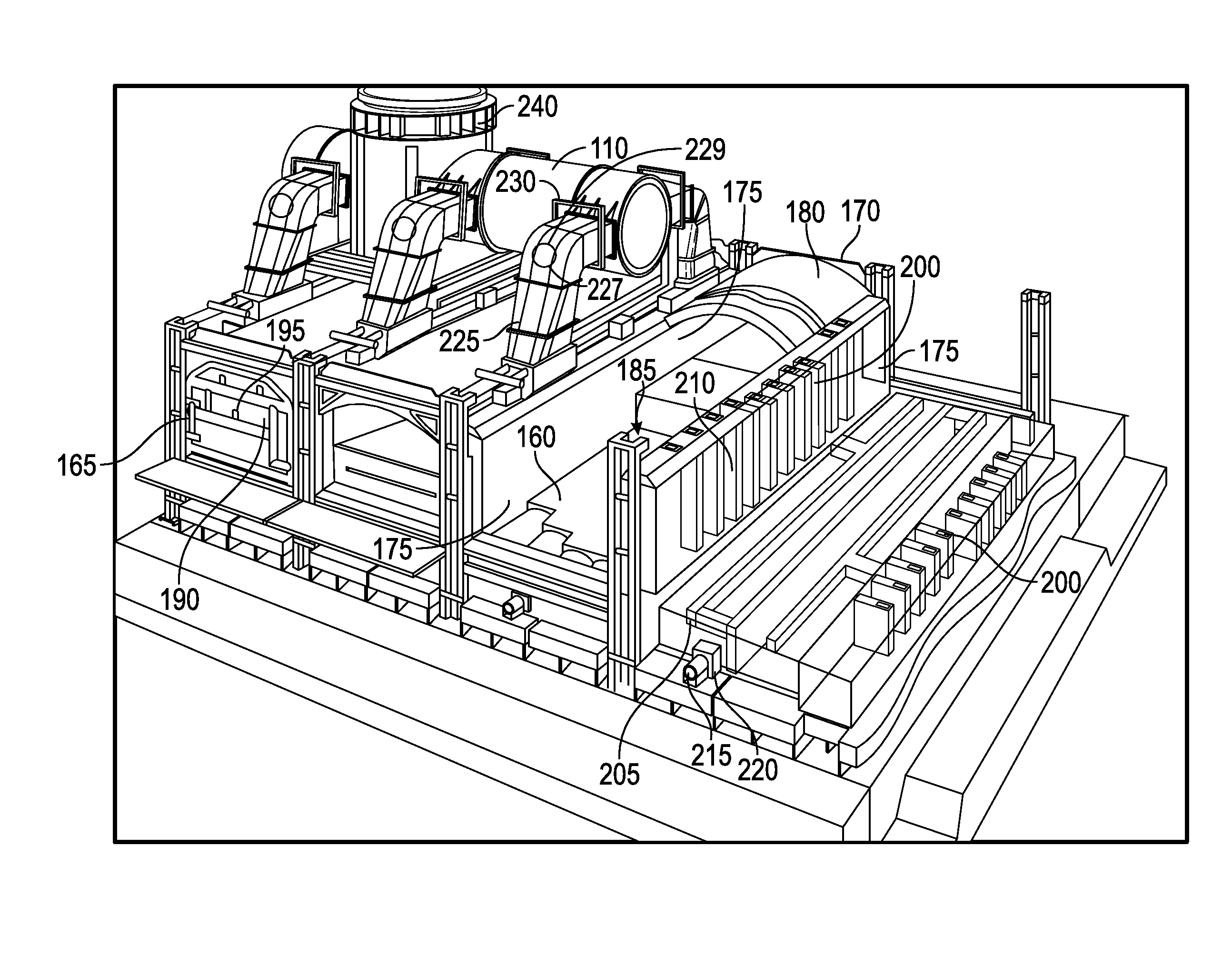 Coke plant including exhaust gas sharing