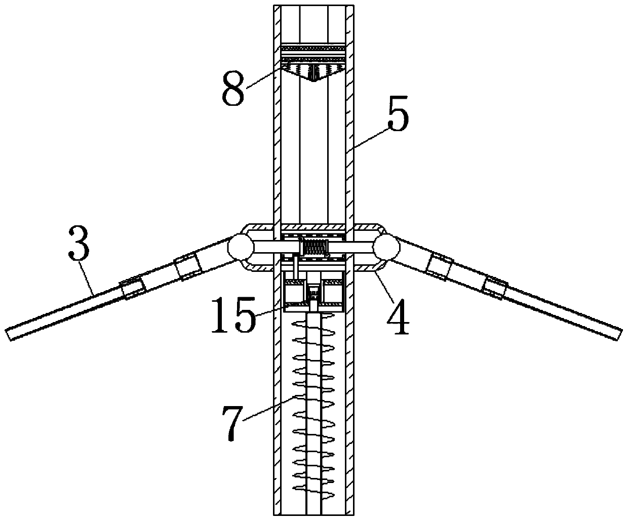 Medical equipment for gastric lavage based on force action principle