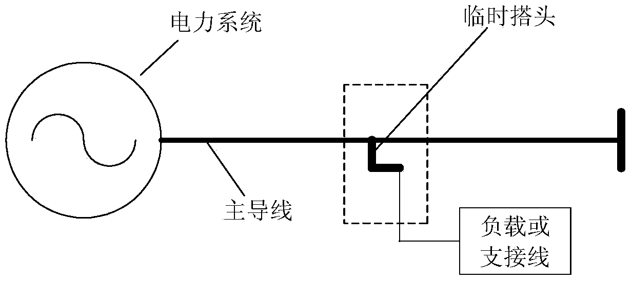 Electric temporary lapping joint device applied to 10kV distribution network