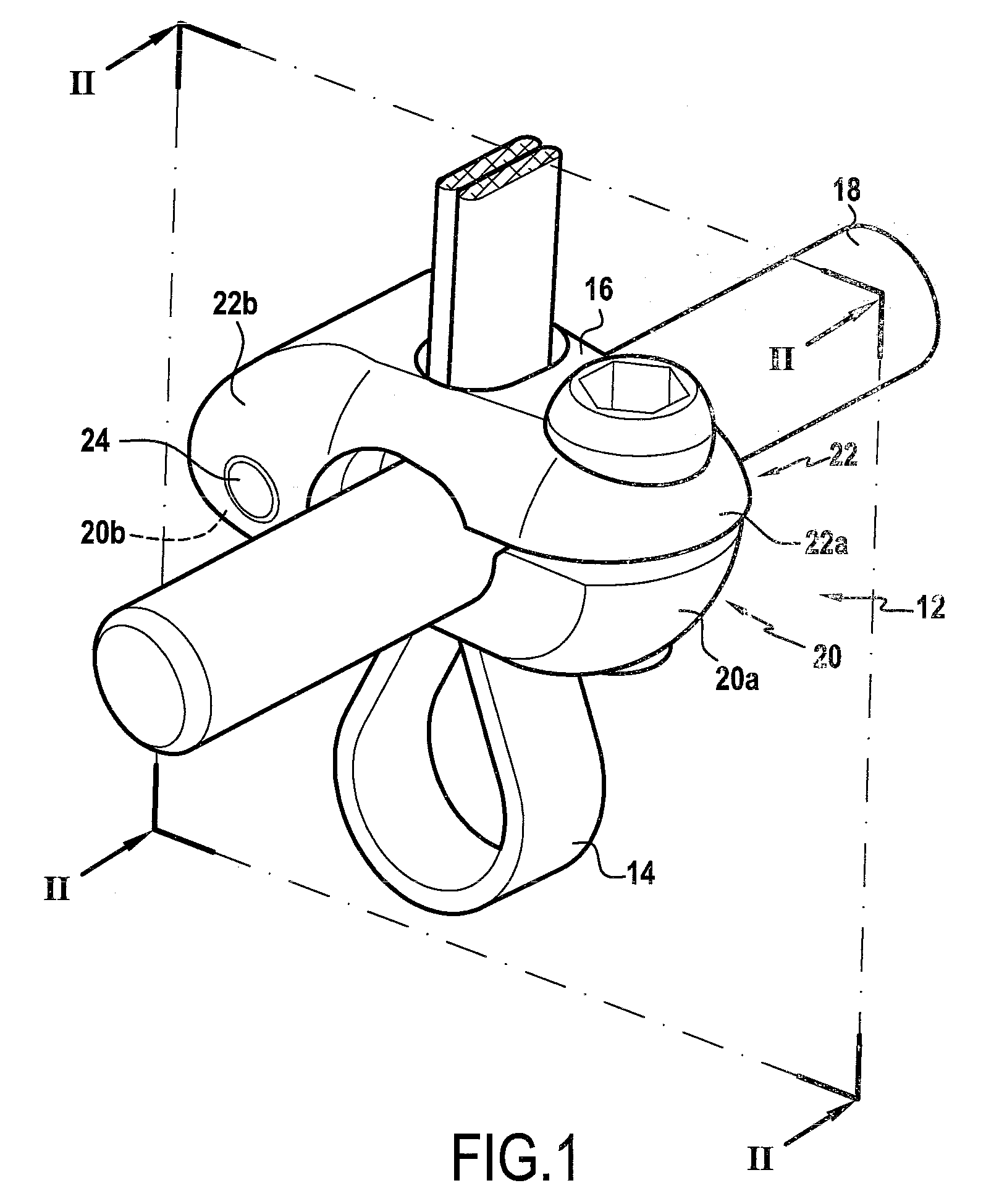 Vertebral fixing system