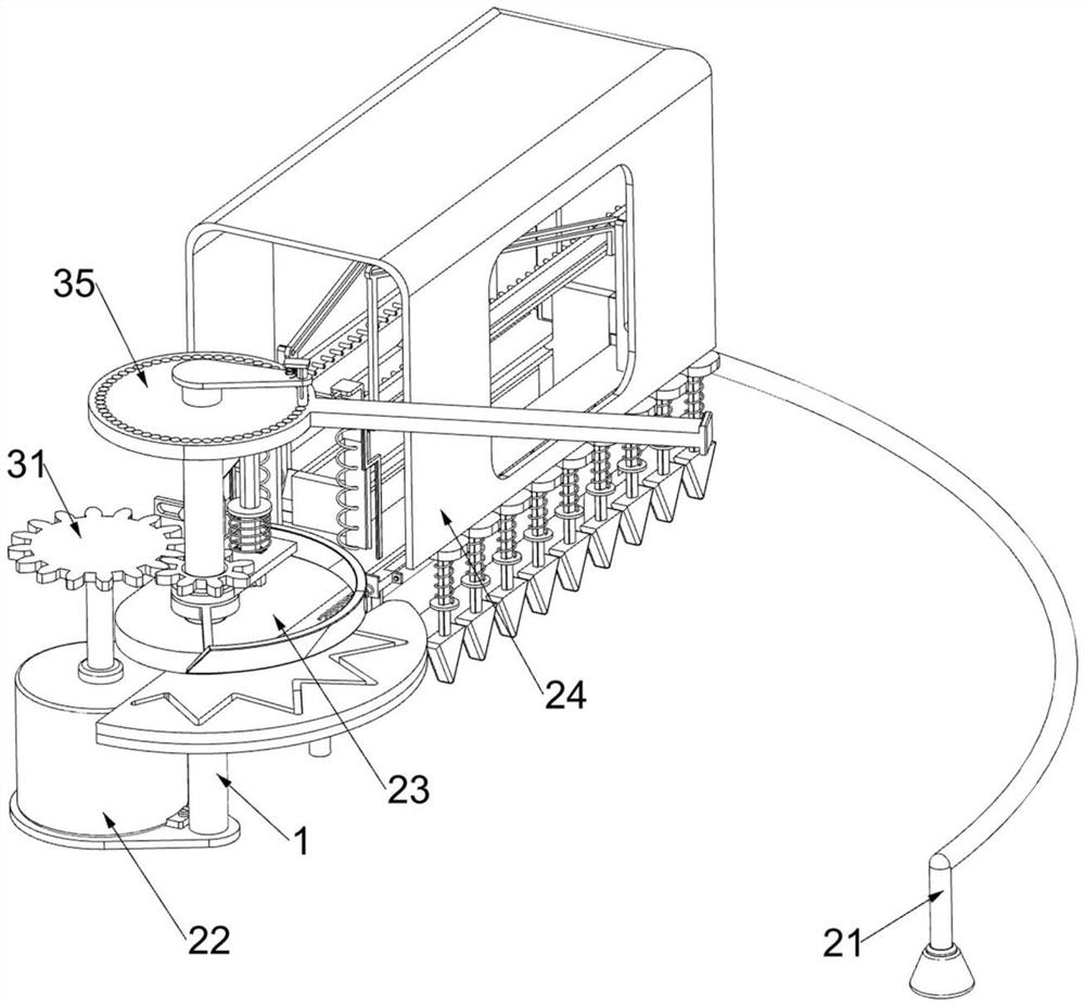 Wiring bending device with cable arrangement function for communication cables