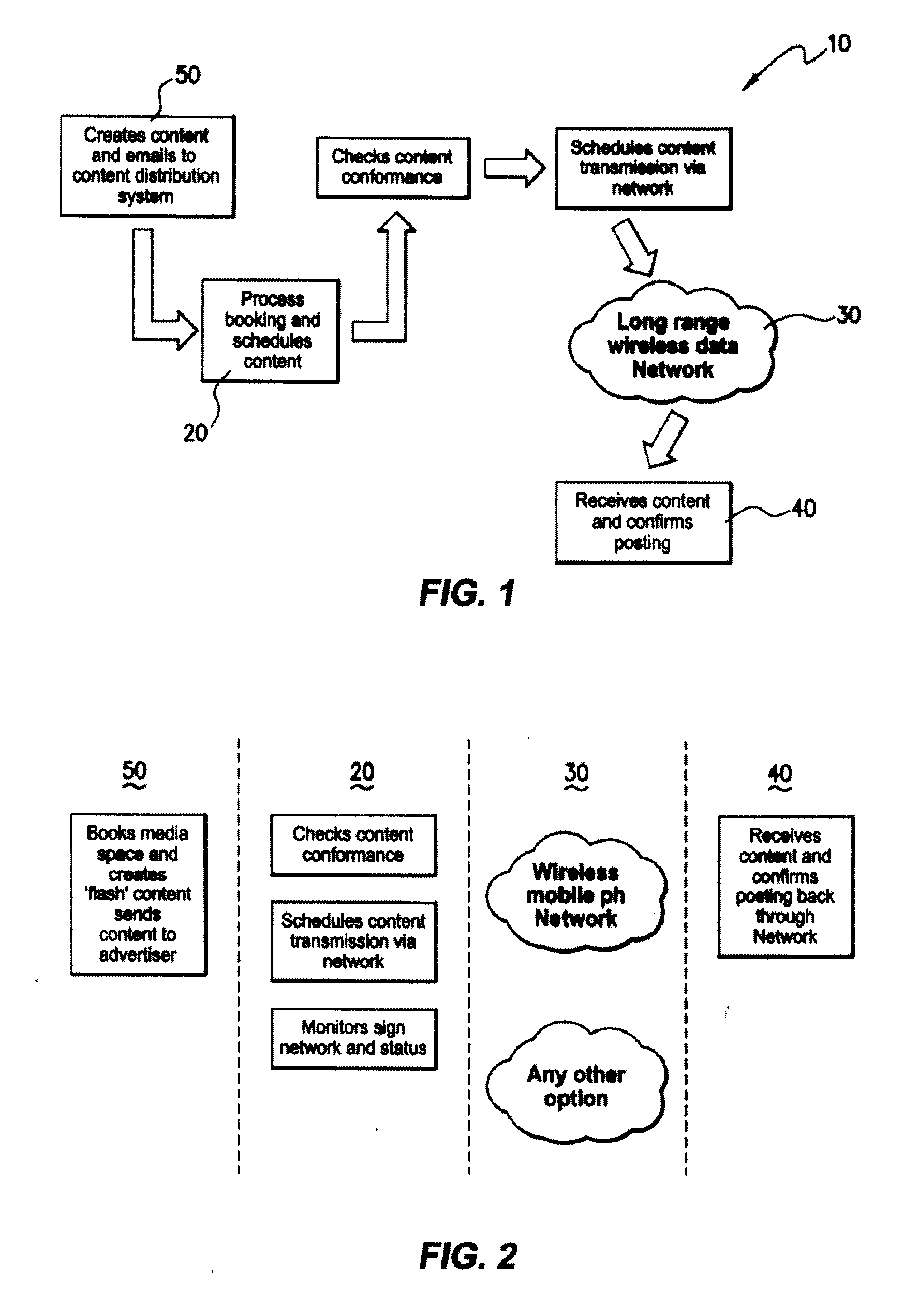 Electronic advertising display