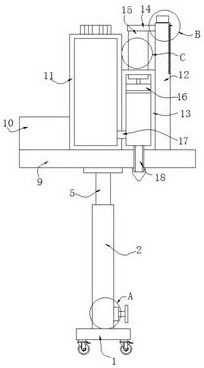 Clinical site anesthesia quantitative spraying device for anesthesiology department