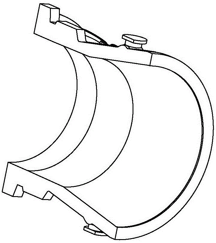 A chilled iron core frame assembly device and manufacturing method for casting sand core of generator cylinder body