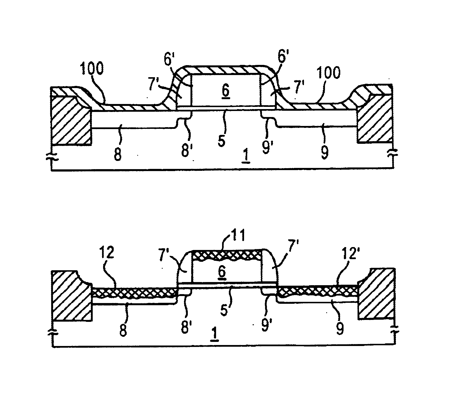 Two-step process for nickel deposition