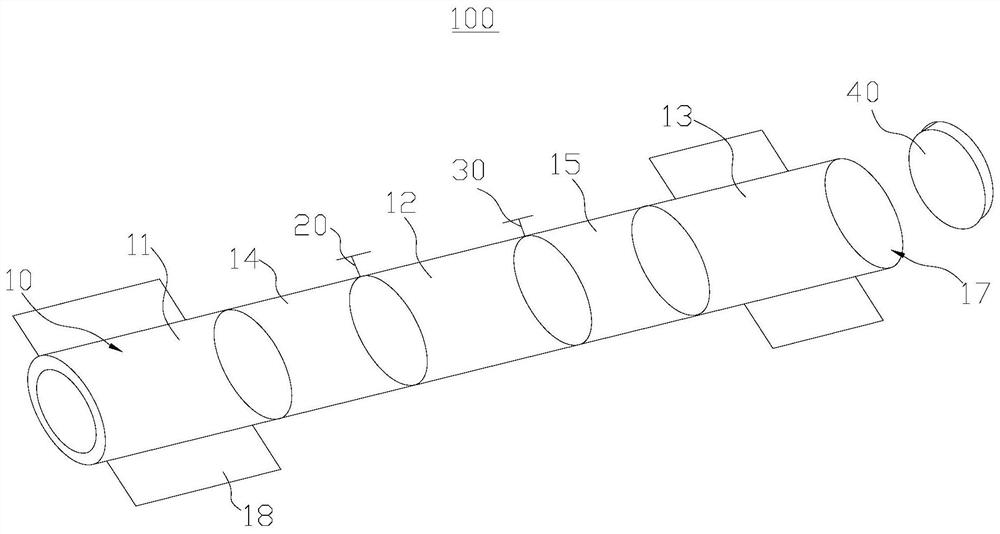 Heat pipe body, heat pipe, heat pipe roadbed system of yin-yang slope roadbed and construction method of heat pipe roadbed system