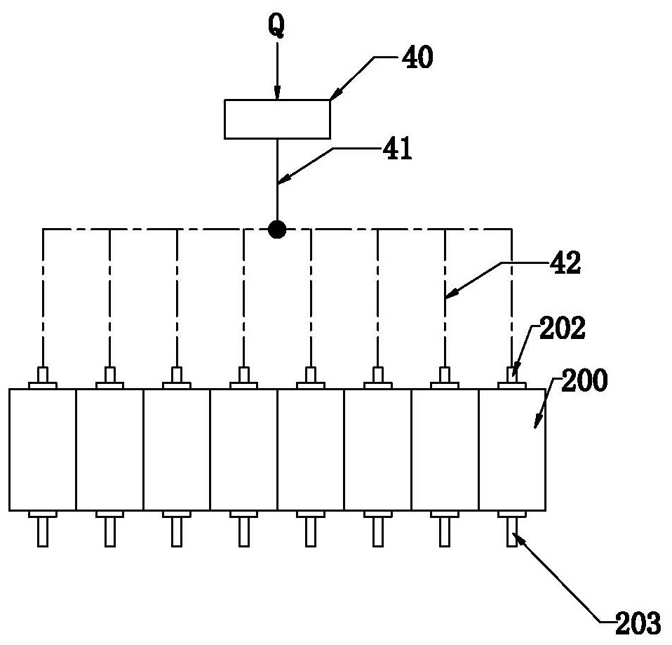 Extrusion system for flow battery bipolar plate production and extrusion method thereof