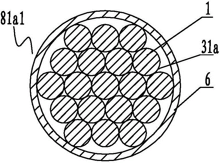 Manufacturing method for steel wire inhaul cable with polyurea protective materials on outer layer