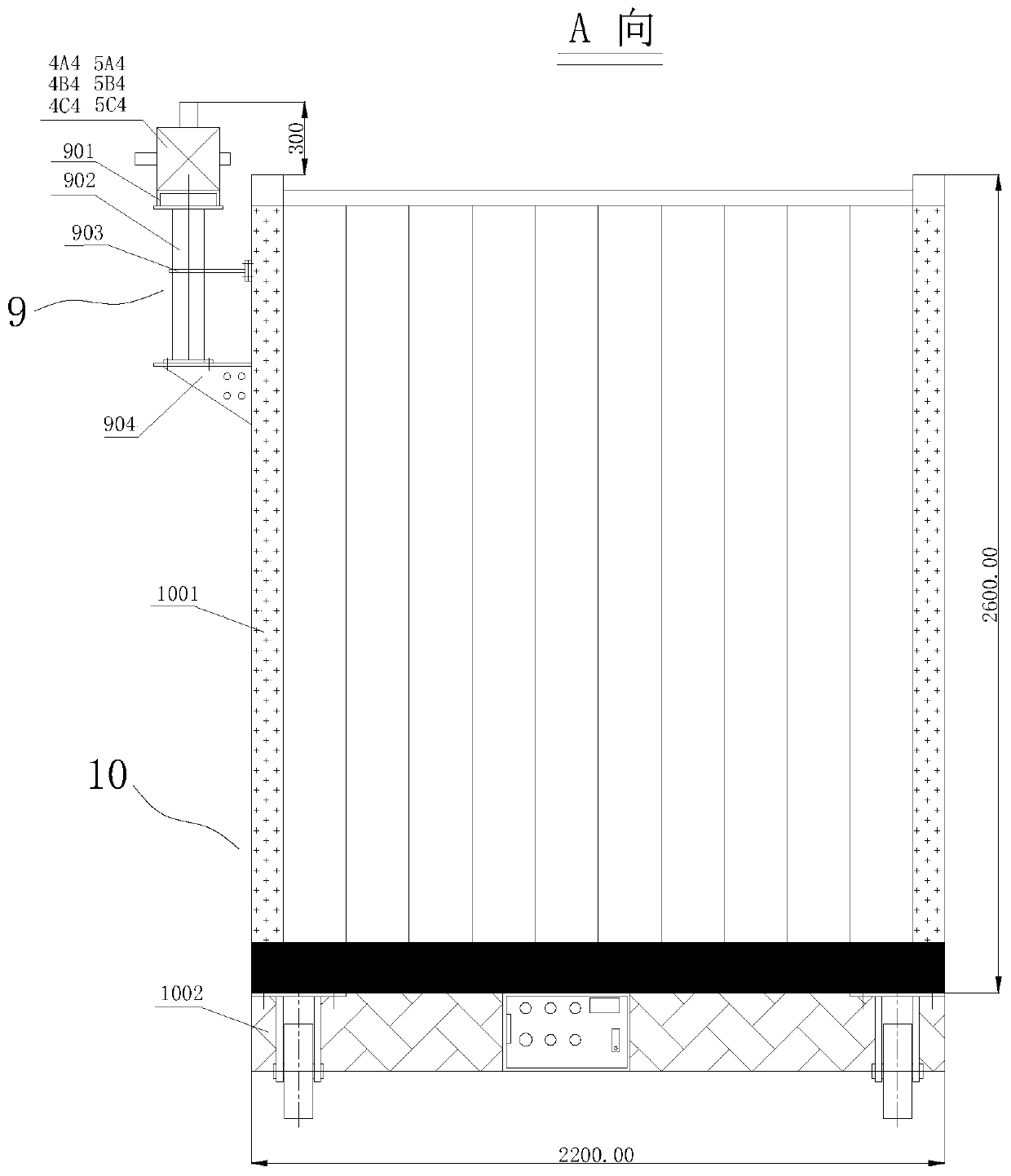 Integrated mobile intelligent pressure test integrated device