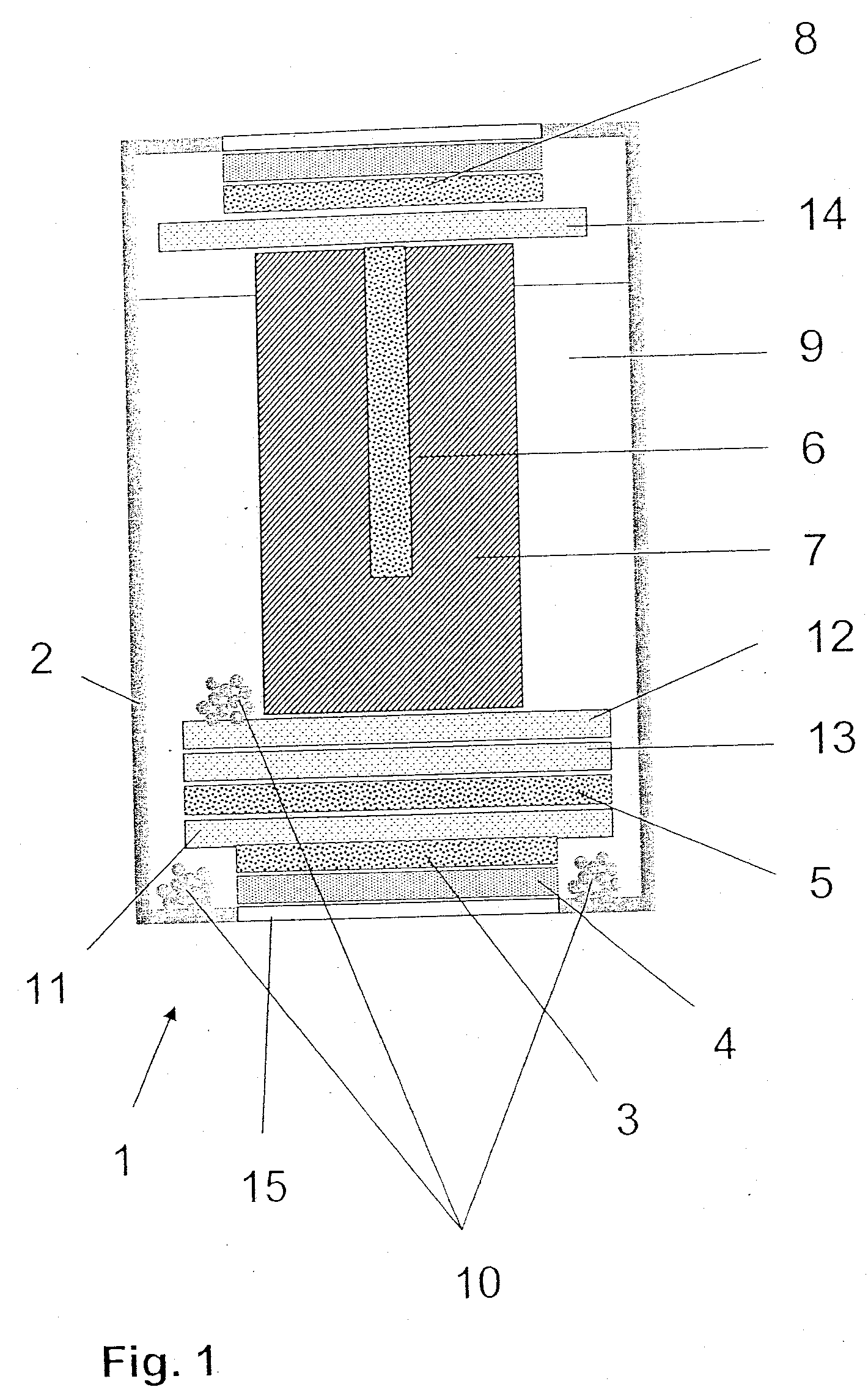 Electrochemical sensor having a mediator compound with a solid